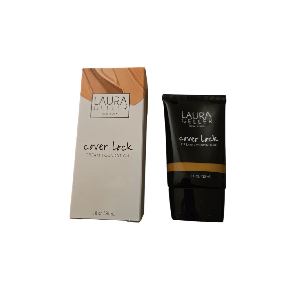 NWT Laura Geller Cover Lock Cream Foundation Honey NIB Full Size 30ml